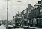 Tram passing the Horse and Groom