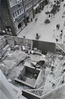 The hole that was created for the new fountain