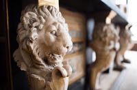 Carved lions