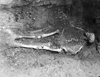 One of the human bodies discovered at the Priory.