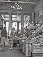 The fruit and veg market, 1950s