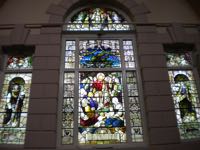 The stained glass window