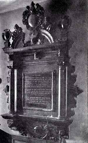 Monument to Sir Benjamin Oliver in St John's