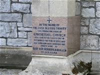 The foundation stone layed by General Buller