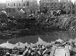 The crater of the Union Road bomb