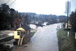 The line at Cowley Bridge floods