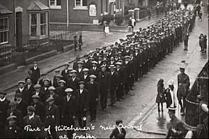 Recruits in Church Road, St Thomas