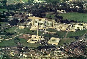 Royal Devon and Exeter Hospital, from the air.