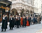 Procession from the Exeter Assizes 1972.