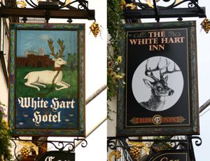 White Hart signs