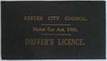 Driving Licence cover 1930