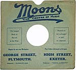 Moons 10 inch record sleeve