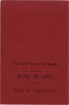 Cover of a Fire Guard's identity card