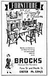 Brocks 1950's advert