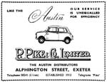 Pike's Mini advert
