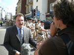 BBC reporter at the Commando parade