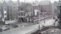 Palace Gate Street after the blitz.