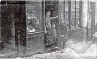 Emily Ward in the doorway of her shop