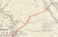 Map showing position of Clapperbrook Lane