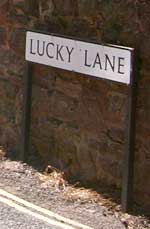 Lucky Lane sign