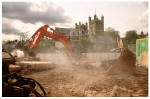 Clearing Bedford Street rubble - photo David Cornforth
