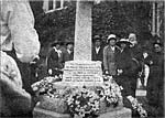 Unveiling of the war memorial