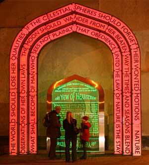 The Heavitree Arch at night