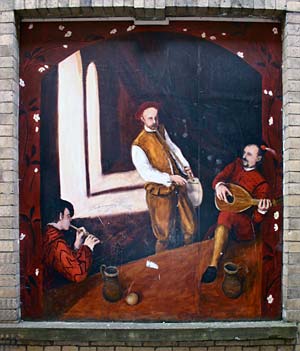 Gandy Street mural - Nicholas Hilliard