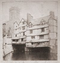 Old houses on the bridge