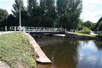 The swing bridge in 2005