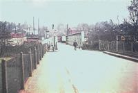 The approach to the Buller Station Road Bridge