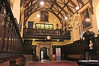 The main hall looking towards the gallery.