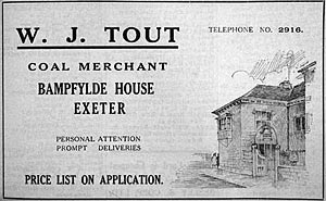 Bampfylde House advert