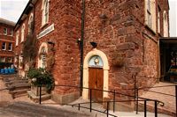 The size and construction of the Chapel can be judged by this photo of it as the Timepiece Club