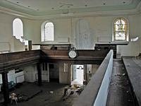 The entrance of the meeting house from the gallery.