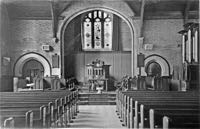 The original interior of the church