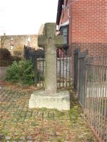 The cross was moved from the north side to the south side of the ruins