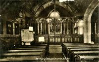 The interior of the church