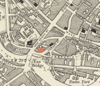 Map showing position of the brewery