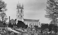 The brewery behind Heavitree Church.