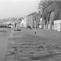 ooking towards the fish quay, with the cellars on the right