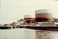 The gasworks at Haven Banks just prior to the introduction of North Sea Gas