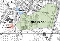 Cattle Market map 1950