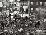 Bomb damage in Holloway Street