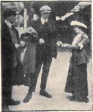 Female ticket collector