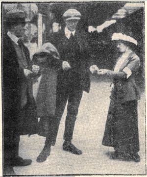 Female ticket collector