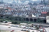 The Samuda and Clegg viaduct just to the south of St Thomas Station.