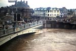 Watching the flood from Exe Bridge