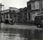 Flooding by Pikes Garage