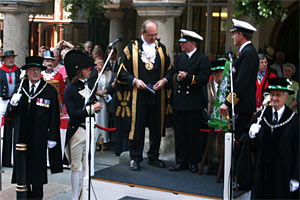 The official reception of the proclamation